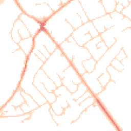 Daytime road noise heatmap for SG8 6UL