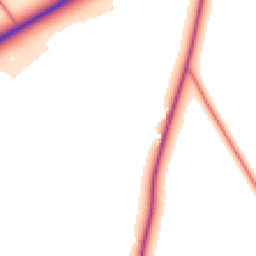 Daytime road noise heatmap for SG8 7PZ