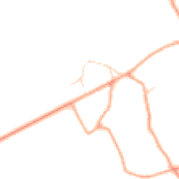 Daytime road noise heatmap for SG8 7QU