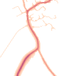 Daytime road noise heatmap for SG8 7RX