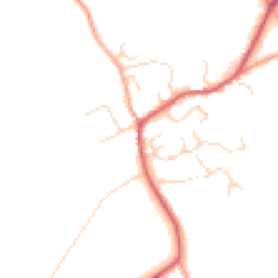 Daytime road noise heatmap for SG8 7SJ