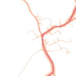 Daytime road noise heatmap for SG8 7SY