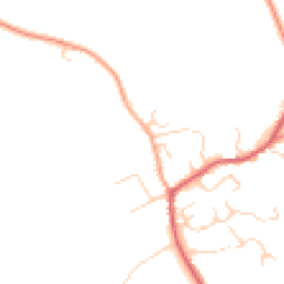 Daytime road noise heatmap for SG8 7TE