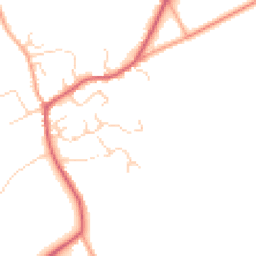 Daytime road noise heatmap for SG8 7TT