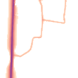 Daytime road noise heatmap for SG8 8AN