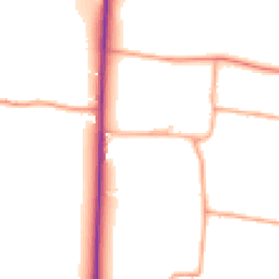Daytime road noise heatmap for SG8 8AX