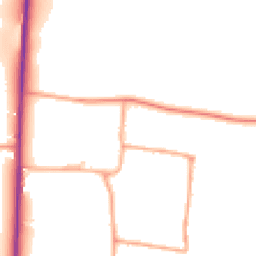 Daytime road noise heatmap for SG8 8BE