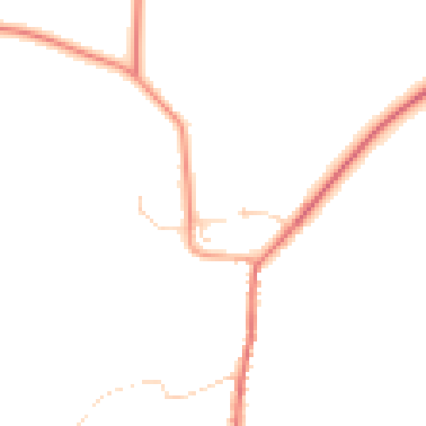 Daytime road noise heatmap for SG8 8DB