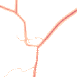 Daytime road noise heatmap for SG8 8DZ
