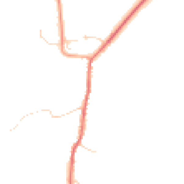 Daytime road noise heatmap for SG8 8EA