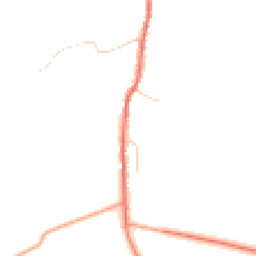 Daytime road noise heatmap for SG8 8ED