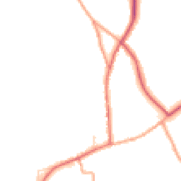 Daytime road noise heatmap for SG8 8FD