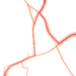 Daytime road noise heatmap for SG8 8HR