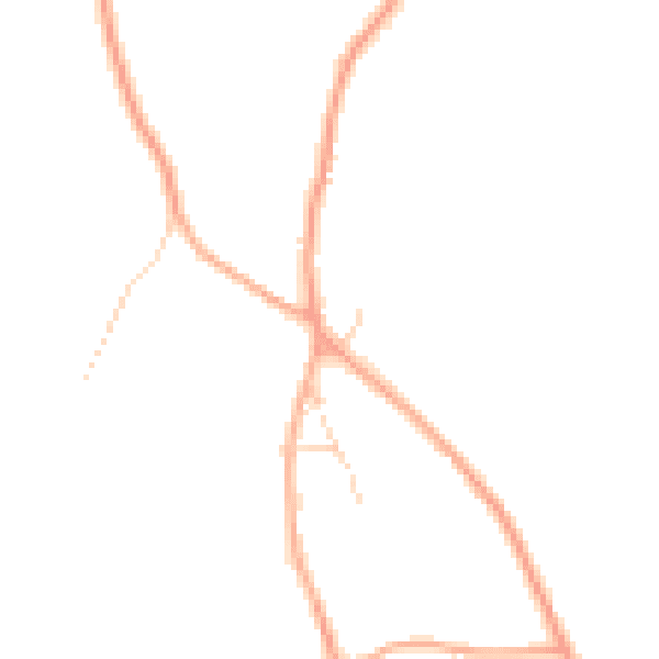 Daytime road noise heatmap for SG8 8NP