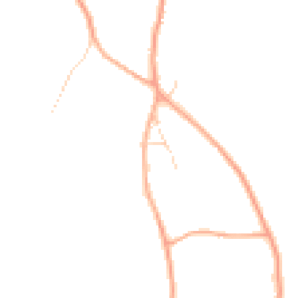 Daytime road noise heatmap for SG8 8RN