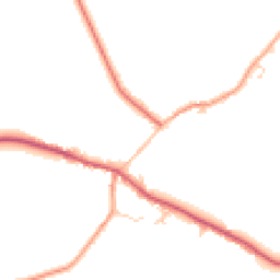 Daytime road noise heatmap for SG8 8SP