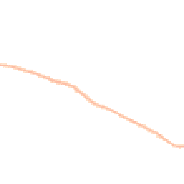 Night-time road noise heatmap for SG8 8SQ