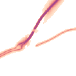 Night-time road noise heatmap for SG8 9GA