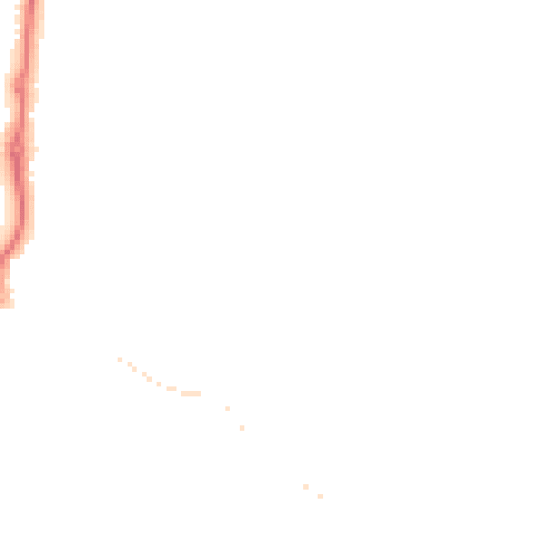 Night-time road noise heatmap for SG8 9TS