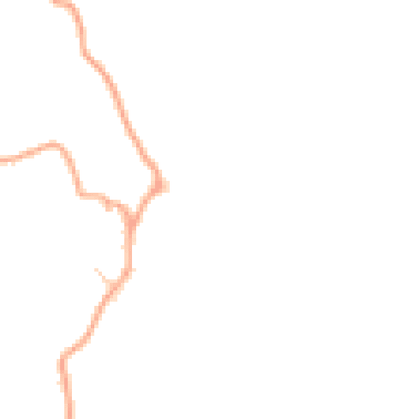Daytime road noise heatmap for SG9 0BL