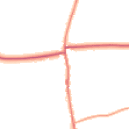 Daytime road noise heatmap for SG9 0DZ
