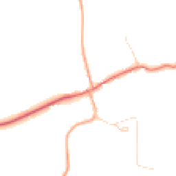 Daytime road noise heatmap for SG9 0NS