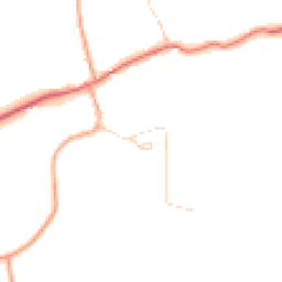 Daytime road noise heatmap for SG9 0NW
