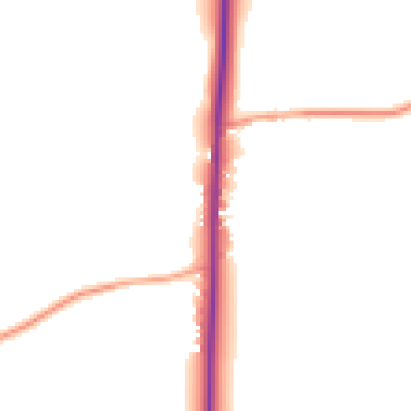 Daytime road noise heatmap for SG9 0PX