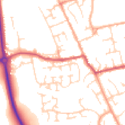 Daytime road noise heatmap for SG9 9FE