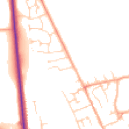 Daytime road noise heatmap for SG9 9GF