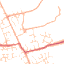 Daytime road noise heatmap for SG9 9HA