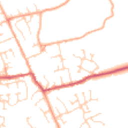 Daytime road noise heatmap for SG9 9HF