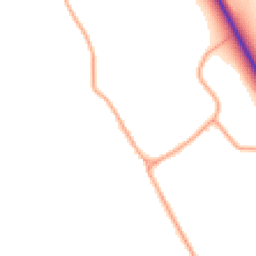 Daytime road noise heatmap for SG9 9JZ