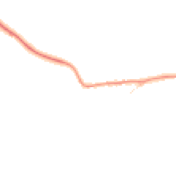 Night-time road noise heatmap for SG9 9PU