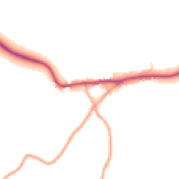 Daytime road noise heatmap for SG9 9PZ