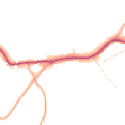 Daytime road noise heatmap for SG9 9QN