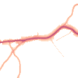 Daytime road noise heatmap for SG9 9QW