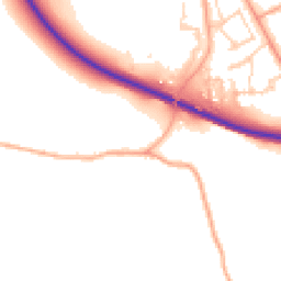 Daytime road noise heatmap for SG9 9ST