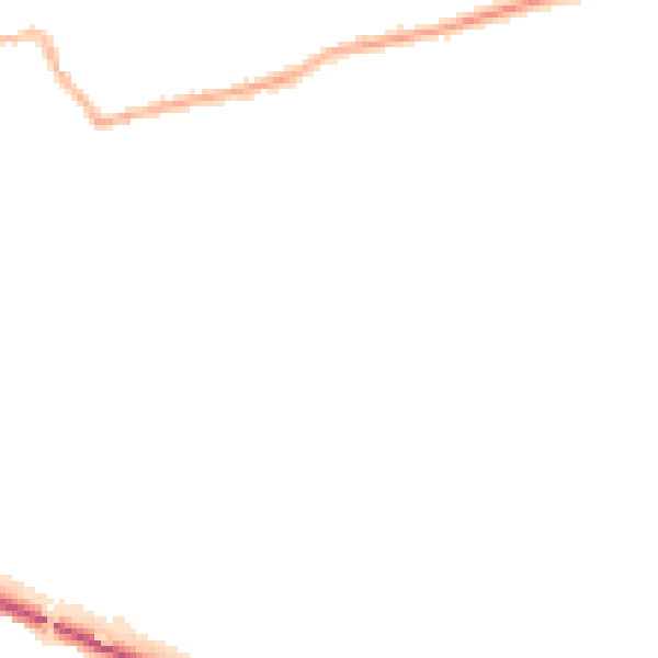 Night-time road noise heatmap for SG9 9TP
