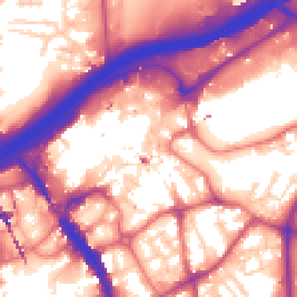 Daytime road noise heatmap for SK1 1AR