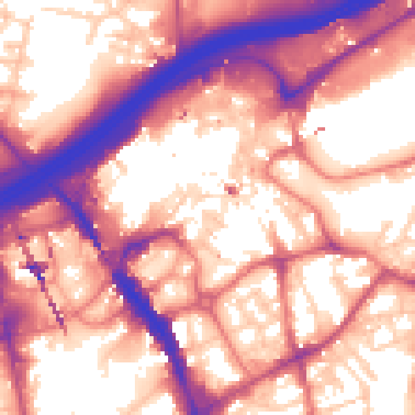 Daytime road noise heatmap for SK1 1HH