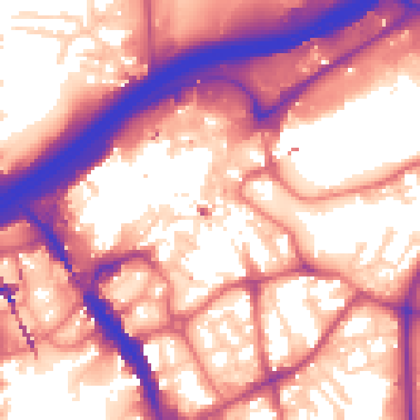Daytime road noise heatmap for SK1 1JT