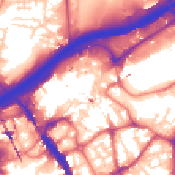 Daytime road noise heatmap for SK1 1LF