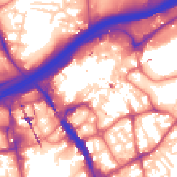 Daytime road noise heatmap for SK1 1PD