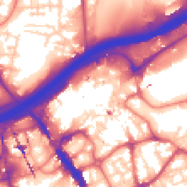 Daytime road noise heatmap for SK1 1PN
