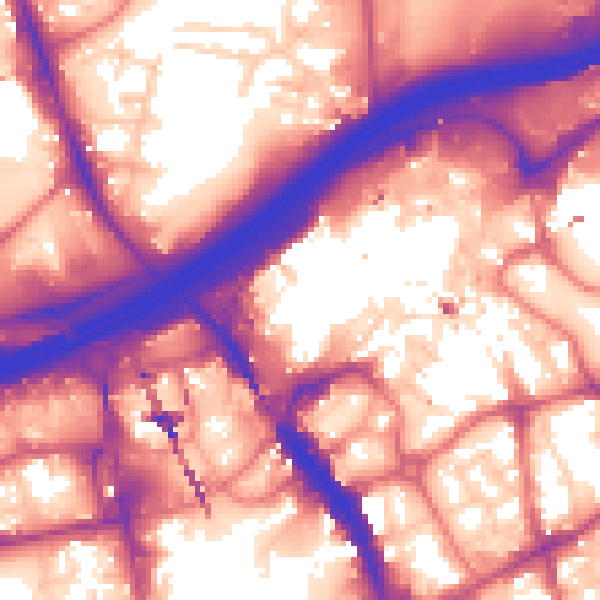 Daytime road noise heatmap for SK1 1PT