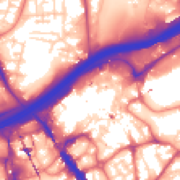 Daytime road noise heatmap for SK1 1SL