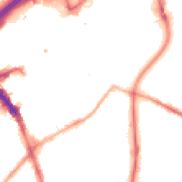 Night-time road noise heatmap for SK1 1YR