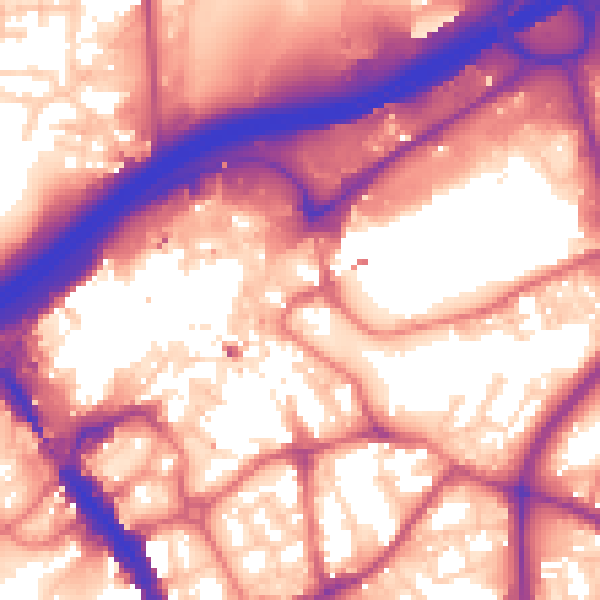Daytime road noise heatmap for SK1 2AG
