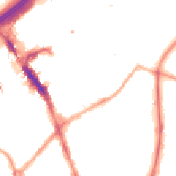 Night-time road noise heatmap for SK1 3GE
